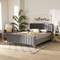 Baxton Studio Nami Modern Glam and Luxe Light Grey Velvet Fabric and Gold Finished King Size Platform Bed 174-11183-Zoro - alternate 7